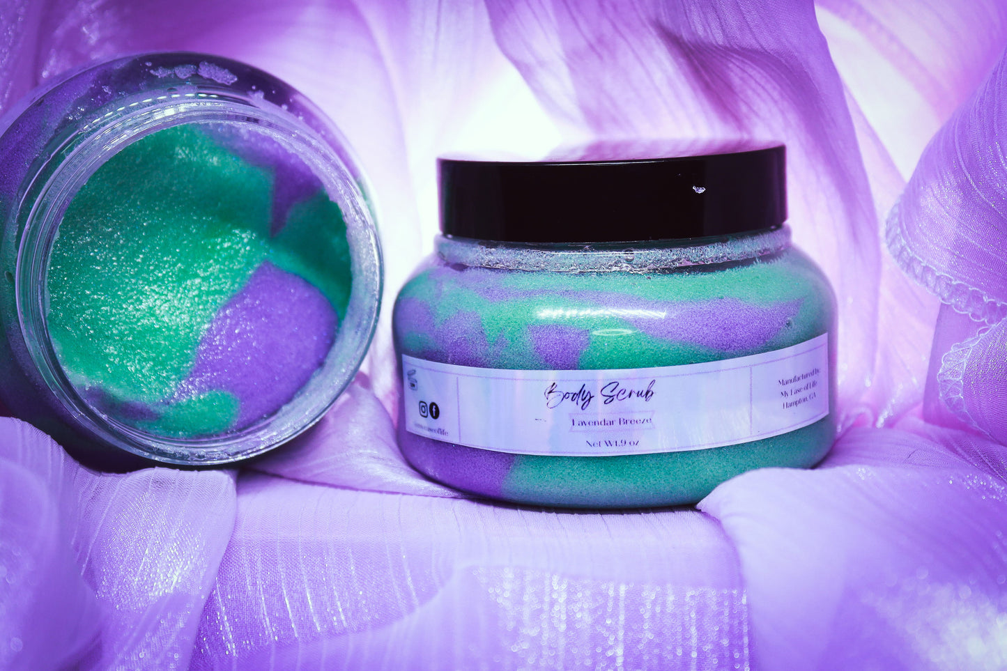 Lavender Breeze Whipped Soap Sugar Scrub